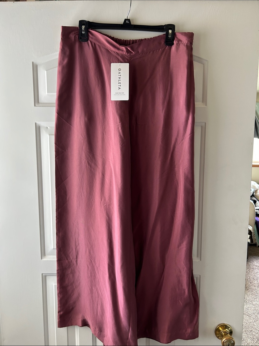 Athleta Wide Leg Pants in Dusty Rose